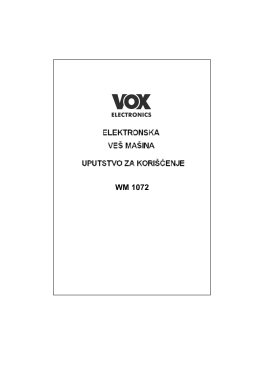 WM 1072 - VOX ELECTRONICS