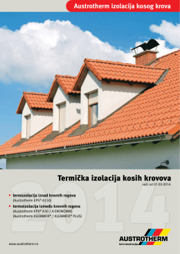 Austrotherm termička izolacija kosih krovova