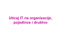 Uticaj IT na organiz..