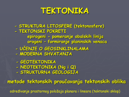 - STRUKTURA LITOSFERE (tektonosfere)