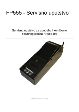 FP555 - Servisno uputstvo