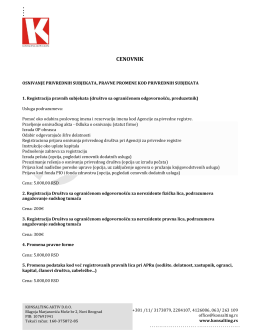Cenovnik PDF fajl - Konsalting Aktiv