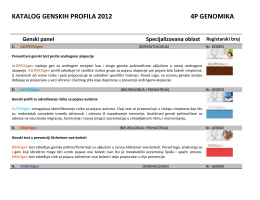 OVDE kompletan katalog - ELPIDA Preventivna genomika