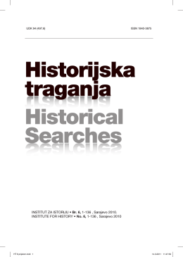 Historijska traganja - Institut za istoriju Sarajevo