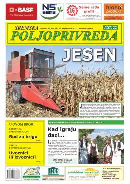 Sremska poljoprivreda broj 24 27. septembar 2013.