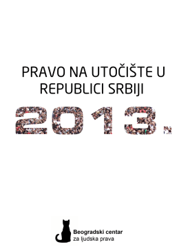 Pravo na utočište u Republici Srbiji 2013