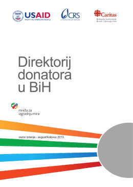 Direktorij donatora u BiH osmo izdanje, avgust/kolovoz 2013.