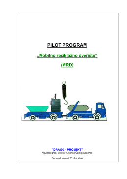 PILOT PROGRAM „Mobilno reciklažno dvorište“