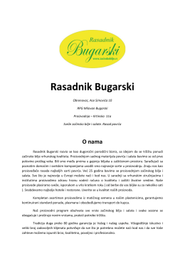 katalog - Rasadnik Bugarski