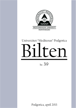 br.39 - Univerzitet Mediteran