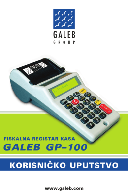 Korisničko uputstvo GP-100