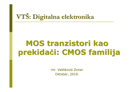 MOS tranzistori kao prekidači: CMOS familija