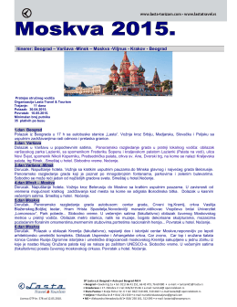 Aranžman u PDF formatu - Lasta Travel & Tourism Lasta Travel