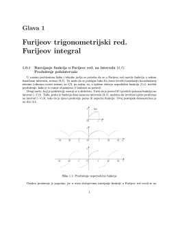 Furijeov trigonometrijski red. Furijeov integral