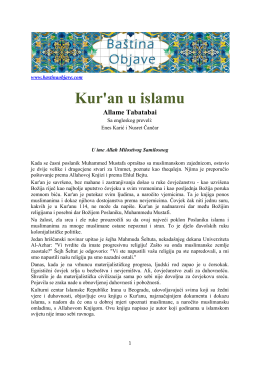 Kur`an u islamu (pdf dokument)