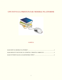 Uputstvo za pristupanje platformi PDF