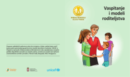 Vaspitanje i modeli roditeljstva - UNICEF-a