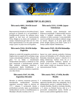 JOKER TIP 28.03.2015.
