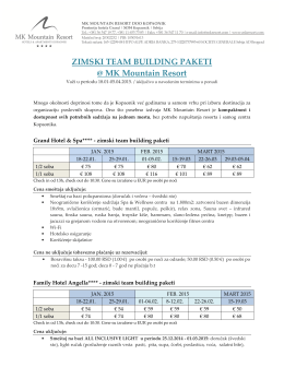 2015 mk resort_zimske team building cene