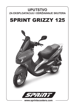 Grizzy 125 uputstvo.indd - SPRINT Skuteri
