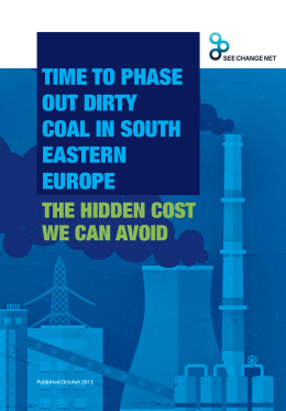 Time to Phase Out Dirty Coal in South Eastern Europe