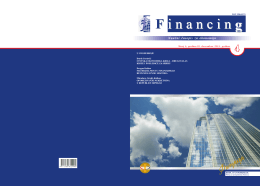 Naučni časopis "Financing" - Broj 4 Godina 2 / decembar 2011.