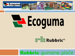Eco Guma - Rubbric gumene ploče