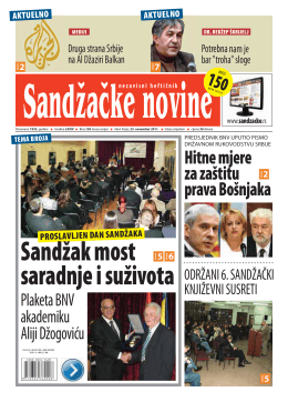Sandžačke novine 150