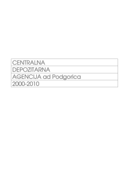 mnCDA 2000-2010-final.pdf - Centralna Depozitarna Agencija