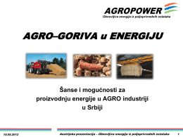 Agro-goriva kao izvor energije