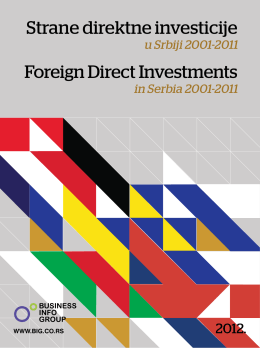 Strane direktne investicije u Srbiji 2001