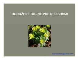 Ugrozene biljne vrste u Srbiji - ekološko šumarski centar sylva