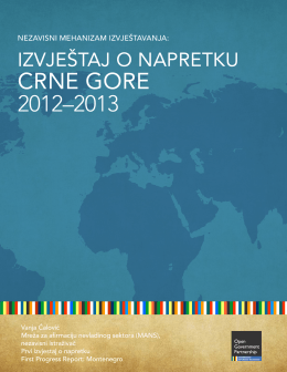 CRNE GORE 2012–2013 - Open Government Partnership