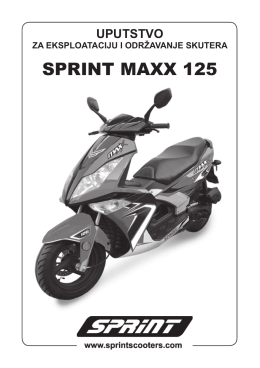 Maxx 125 uputstvo.indd - SPRINT Skuteri
