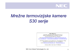 "Nec S30 - mrežna termovizijska kamera" u PDF formatu