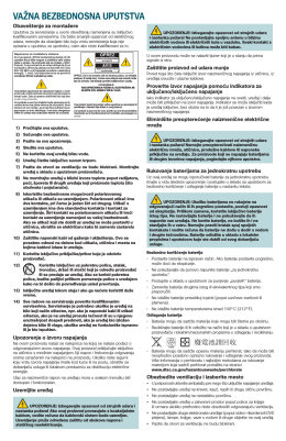 Cisco PDS3121 Set-Top Safety Sheet (Serbian)