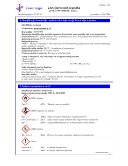 List sigurnosnih podataka - DR