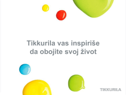Tikkurila company presentation, Serbian
