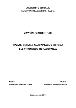 Master rad – Aleksandar Nastevski