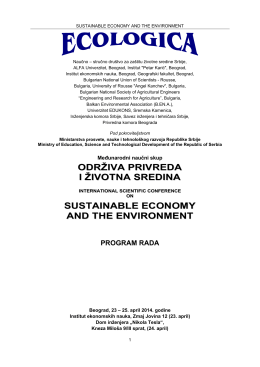sustainable economy and the environment program rada