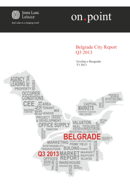 Belgrade City Report