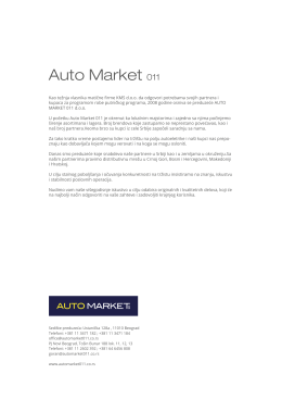 Auto Market 011 1.63 MB PDF - AutoMarket, Rezervni delovi, Auto