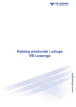 Katalog proizvoda i usluga VB Leasinga
