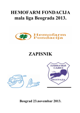 Hemofarm mala liga Beograda 2013