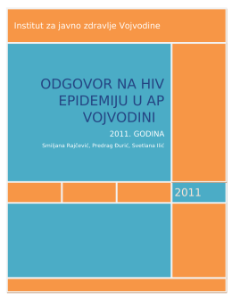 hiv infekcije u ap vojvodini – 2011. godina