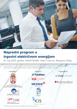 Event info in Serbian (informacije o događaju na