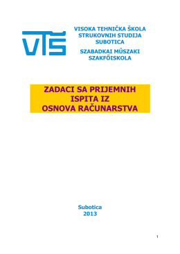 osnova računarstva - www .vts.su.ac.rs