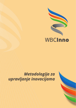 Metodologije za upravljanje inovacijama - WBC-INNO