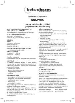 SULPHIX - Vojvodina lek