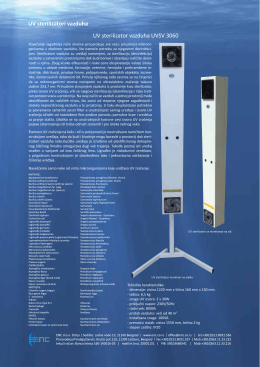 UV sterilizatori vazduha UV sterilizator vazduha UVSV 3060